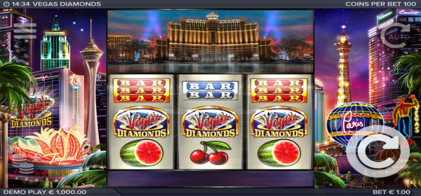 Vegas Diamonds Screenshot